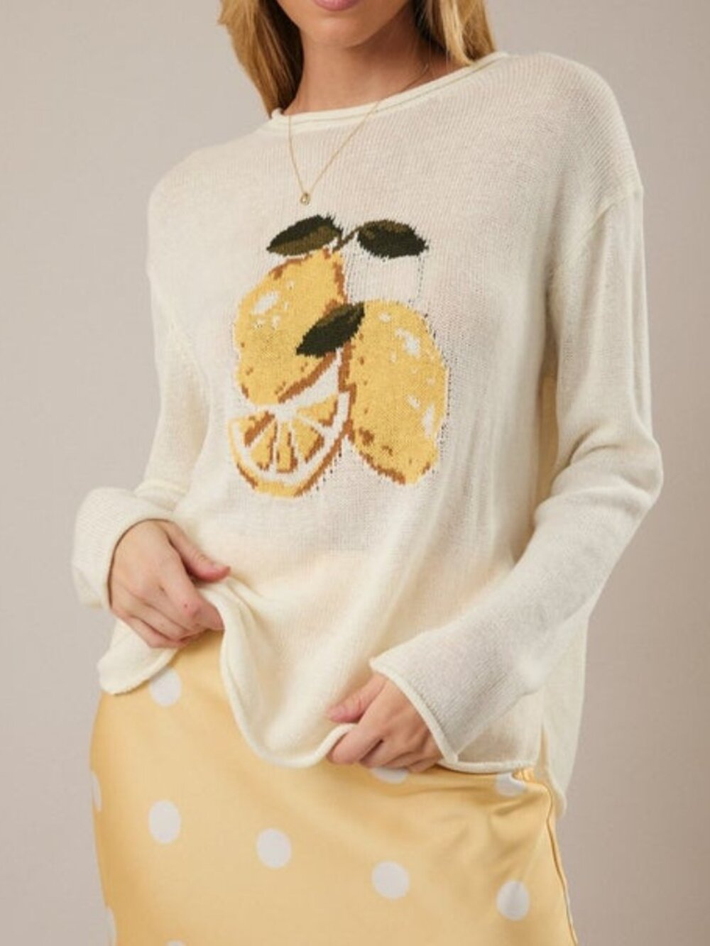 Lemon Summer Sweater - Picture 3 of 3